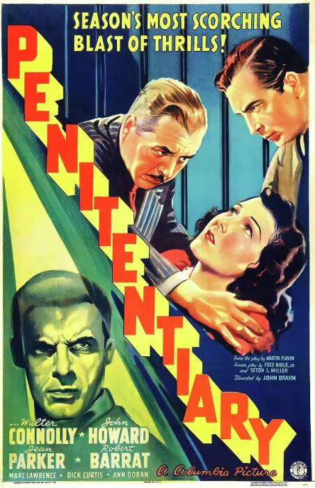 Framed Print : PENITENTIARY, US poster art, clockwise from top left: Walter Connolly, John Howard, Jean Parker, Marc Lawrence, 1938 Framed Print : PENITENTIARY, US poster art, clockwise from top left: Walter Connolly, John Howard, Jean Parker, Marc Lawrence, 1938