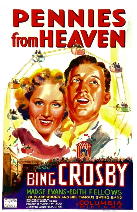 Framed Print : PENNIES FROM HEAVEN, from left: Madge Evans, Bing Crosby, 1936