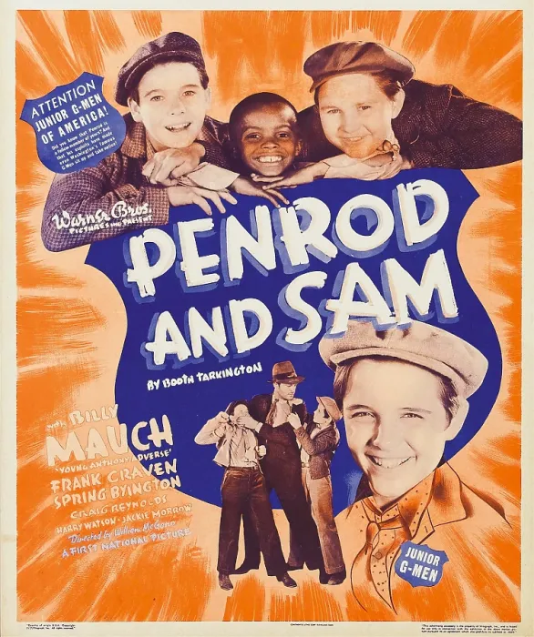 Framed Print : PENROD AND SAM, bottom right: Billy Mauch on window card, 1937