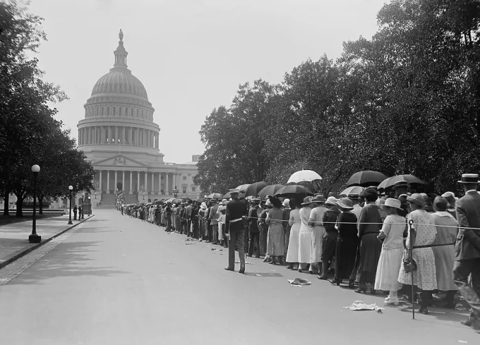 Framed Print : People in long line waiting to pay respects to President Warren Harding in August 1923. Harding died on Aug Framed Print : People in long line waiting to pay respects to President Warren Harding in August 1923. Harding died on Aug