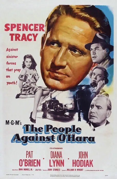 Framed Print : THE PEOPLE AGAINST O'HARA, US poster art, Diana Lynn, Spencer Tracy, Pat O'Brien, John Hodiak 1951