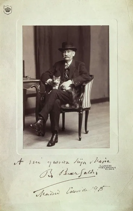 Framed Print : PEREZ GALDOS, Benito (1843-1920). Portrait of Perez Galdos taken in Madrid in January 1915. AISA / Everett Collection**US SALES ONLY**