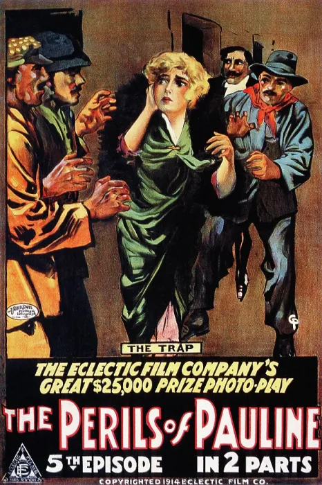 Framed Print : THE PERILS OF PAULINE, Pearl White, 1914