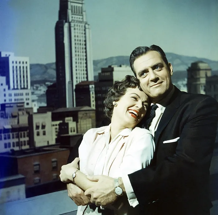 Framed Print : PERRY MASON, from left: Barbara Hale, Raymond Burr, 1957-1966