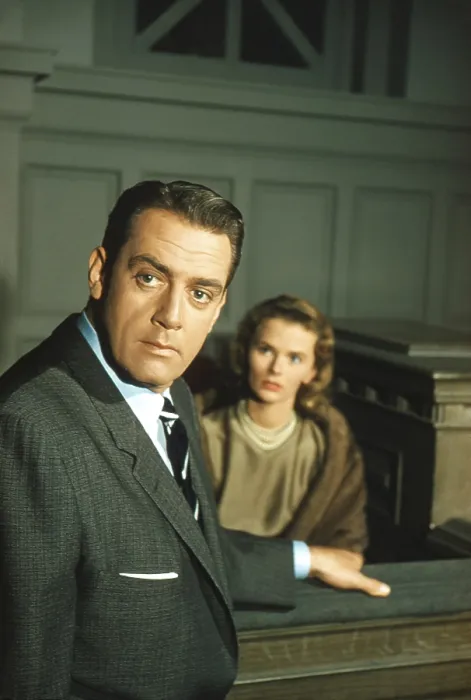 Framed Print : PERRY MASON, from left: Raymond Burr, Bethel Leslie, The Case of the Purple Woman, (Season 2, Episode 209, aired December 6, 1958), 1957-1966