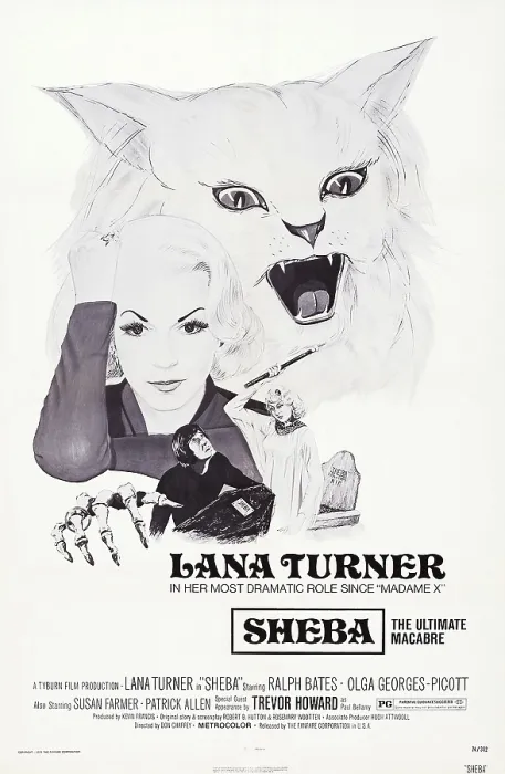 Framed Print : PERSECUTION, (aka SHEBA), US poster art, Lana Turner, 1975