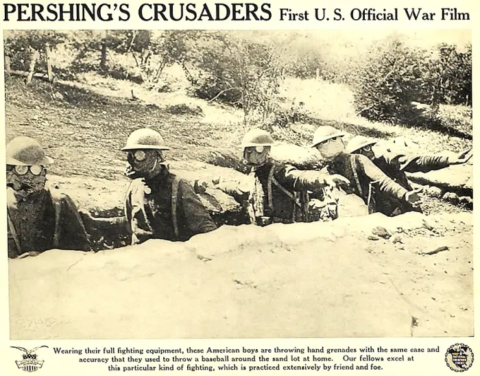 Framed Print : PERSHING'S CRUSADERS, lobbycard, 1918