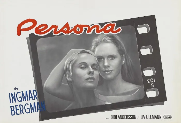 Framed Print : PERSONA, Belgian lobbycard, Bibi Andersson, Liv Ullmann, 1966