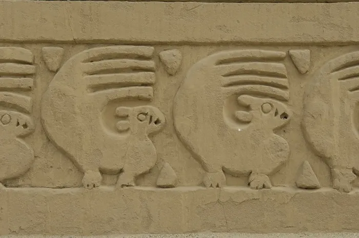 Framed Print : PERU. Trujillo. Chan Chan. Chan Chan Archaeological Site (850-1470). Detail. Chimu art. AISA / Everett Collection**US SALES ONLY**