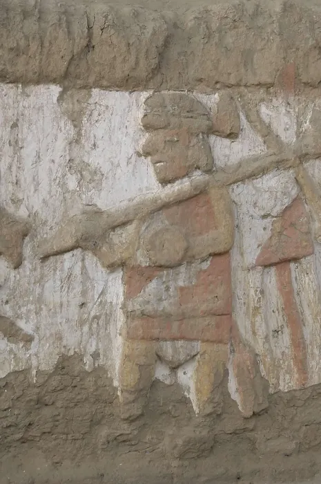 Framed Print : PERU. Trujillo. Huaca de la Luna. Huaca de la Luna Archaelogical Complex (100-900). Mural paintings. Moche or Mochica Art. AISA / Everett Collection**US SALES ONLY**