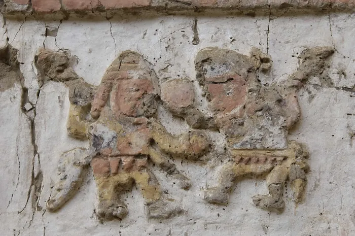 Framed Print : PERU. Trujillo. Huaca de la Luna. Huaca de la Luna Archaelogical Complex (100-900). Mural paintings. Moche or Mochica Art. AISA / Everett Collection**US SALES ONLY**
