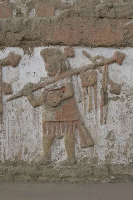 Framed Print : PERU. Trujillo. Huaca de la Luna. Huaca de la Luna Archaelogical Complex (100-900). Mural paintings. Moche or Mochica Art. AISA / Everett Collection**US SALES ONLY**