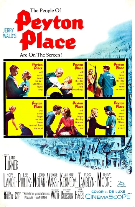 Framed Print : PEYTON PLACE, US poster art, 1957. TM & Copyright 20th Century Fox Film Corp. All rights reserved / courtesy Everett Collection Framed Print : PEYTON PLACE, US poster art, 1957. TM & Copyright 20th Century Fox Film Corp. All rights reserved / courtesy Everett Collection