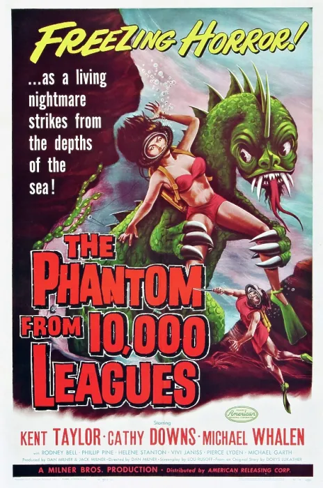 Framed Print : THE PHANTOM FROM 10, 000 LEAGUES, US poster art, 1956 Framed Print : THE PHANTOM FROM 10, 000 LEAGUES, US poster art, 1956