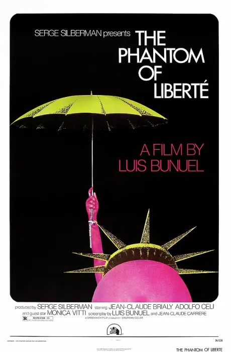Framed Print : THE PHANTOM OF LIBERTY, (aka THE PHANTOM OF LIBERTE, aka LE FANTOME DE LA LIBERTE), US poster art, 1974. TM & Copyright 20th Century-Fox Film Corp Framed Print : THE PHANTOM OF LIBERTY, (aka THE PHANTOM OF LIBERTE, aka LE FANTOME DE LA LIBERTE), US poster art, 1974. TM & Copyright 20th Century-Fox Film Corp