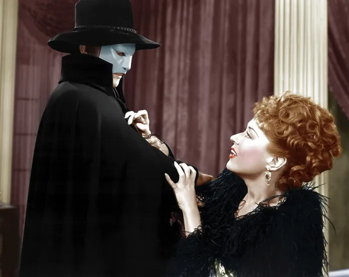 Framed Print : PHANTOM OF THE OPERA, from left: Claude Rains, Jane Farrar, 1943