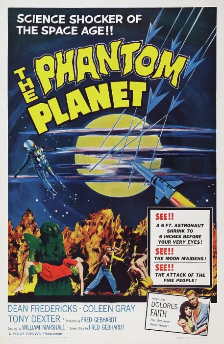 Framed Print : THE PHANTOM PLANET, US poster art, 1961