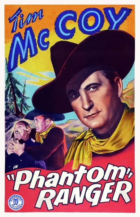 Framed Print : PHANTOM RANGER, poster art, Tim McCoy (center and right), 1938 Framed Print : PHANTOM RANGER, poster art, Tim McCoy (center and right), 1938