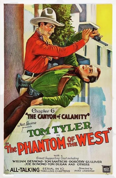 Framed Print : THE PHANTOM OF THE WEST, US poster art, Tom Tyler, Chapter 6: The Canyon of Calamity, 1931