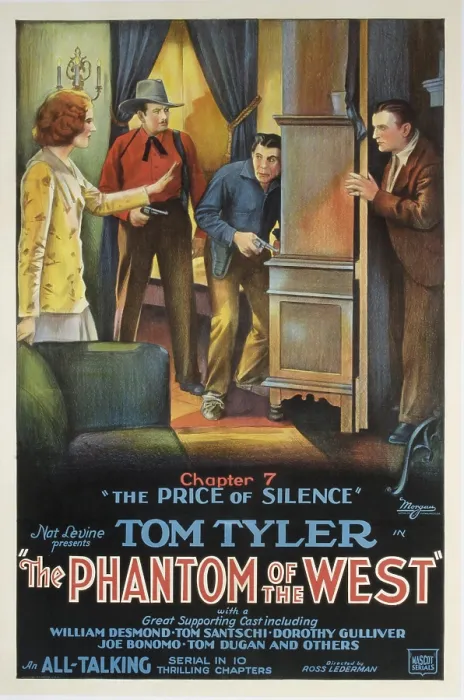 Framed Print : THE PHANTOM OF THE WEST, Tom tyler, 1931, Chapter 7: The Price of Silence