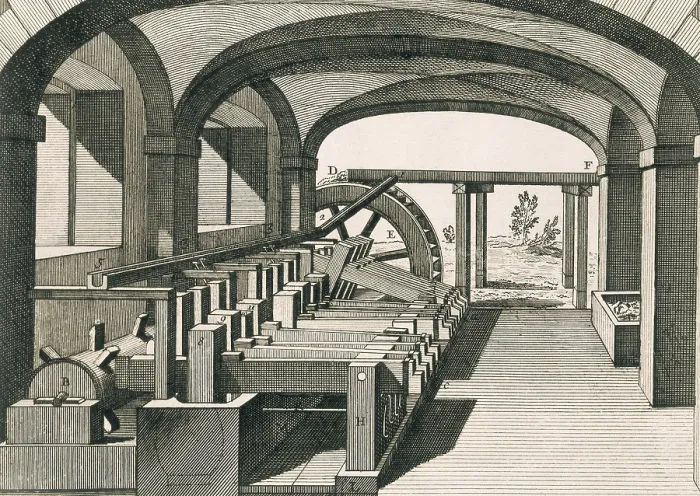 Framed Print : Pharmaceutical laboratory. Picture of the 'Enciclopdie' (1751). Engraving. SPAIN. Barcelona. Biblioteca de Catalunya (National Library of Catalonia)