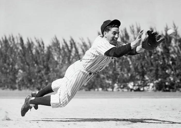 Framed Print : Phil Rizzuto, as a rookie infielder, at the World Series, September 10, 1941. Courtesy: CSU Archives / Everett Collection