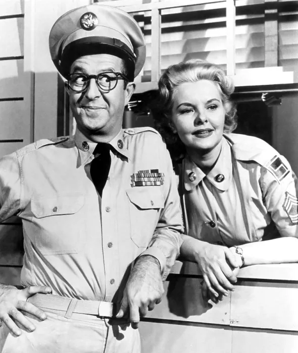 Framed Print : THE PHIL SILVERS SHOW, (aka SGT. BILKO), Phil Silvers, Elisabeth Fraser, 1955-1959 Framed Print : THE PHIL SILVERS SHOW, (aka SGT. BILKO), Phil Silvers, Elisabeth Fraser, 1955-1959