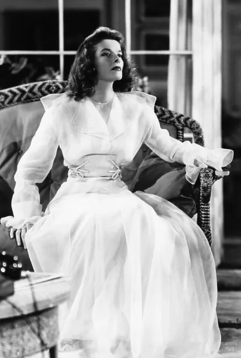 Framed Print : THE PHILADELPHIA STORY, Katharine Hepburn, in a hostess gown by Adrian, 1940