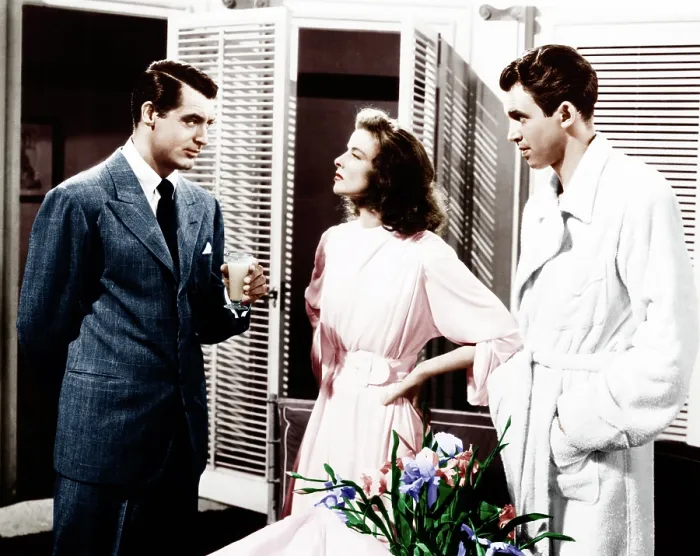 Framed Print : THE PHILADELPHIA STORY, from left: Cary Grant, Katharine Hepburn, James Stewart, 1940