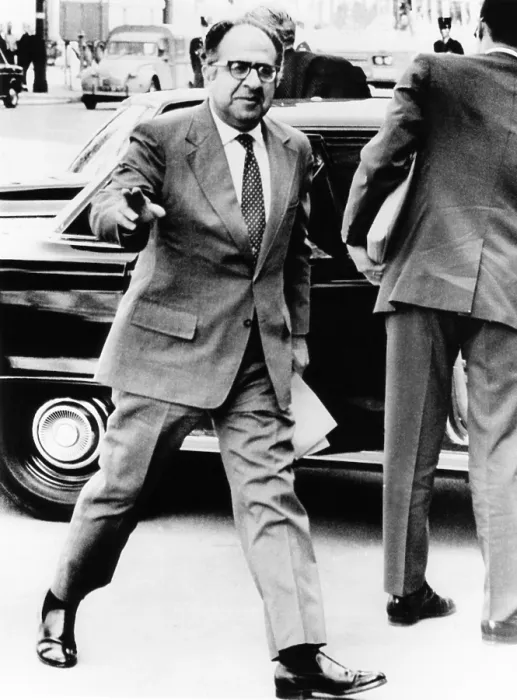 Framed Print : Philip Habib, head of the U.S. delegation to the Paris Peace Talks, arriving for the 127th session. August 26, 1971 Framed Print : Philip Habib, head of the U.S. delegation to the Paris Peace Talks, arriving for the 127th session. August 26, 1971