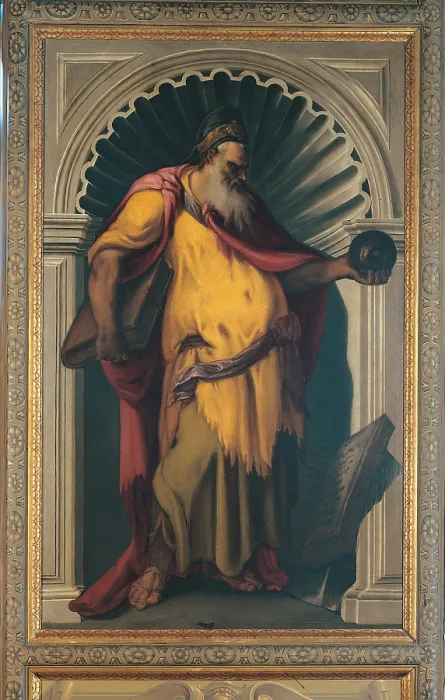 Framed Print : Philosopher, by Meldolla Andrea known as Schiavone, 16th Century, - Italy, Veneto, Venice, Marciana Library. All Framed Print : Philosopher, by Meldolla Andrea known as Schiavone, 16th Century, - Italy, Veneto, Venice, Marciana Library. All