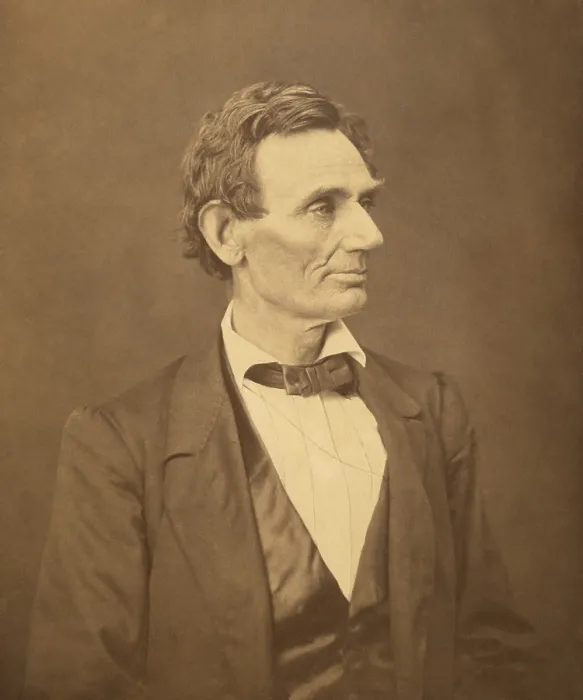 Framed Print : Photo of Abraham Lincoln made from a negative taken by Alexander Hesler on June 3, 1860, in Springfield, Illinois