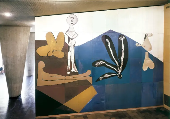 Framed Print : Picasso, Pablo (1881-1973). The Fall of Icarus. 1958. FRANCE. Paris. UNESCO Building. Ceramics. AISA / Everett Collection - Image has fine art copyright