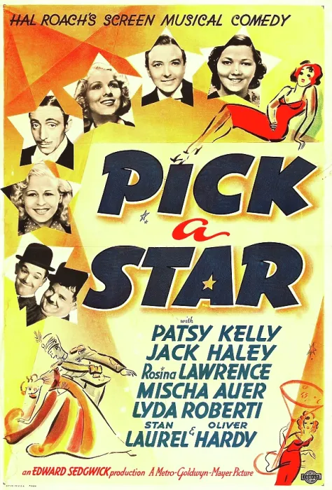 Framed Print : PICK A STAR, US poster art, counter-clockwise from top right: Patsy Kelly, Jack Haley, Rosina Lawrence, Mischa Auer, Lyda Roberti, Stan Laurel, Oliver Hardy, 1937 Framed Print : PICK A STAR, US poster art, counter-clockwise from top right: Patsy Kelly, Jack Haley, Rosina Lawrence, Mischa Auer, Lyda Roberti, Stan Laurel, Oliver Hardy, 1937
