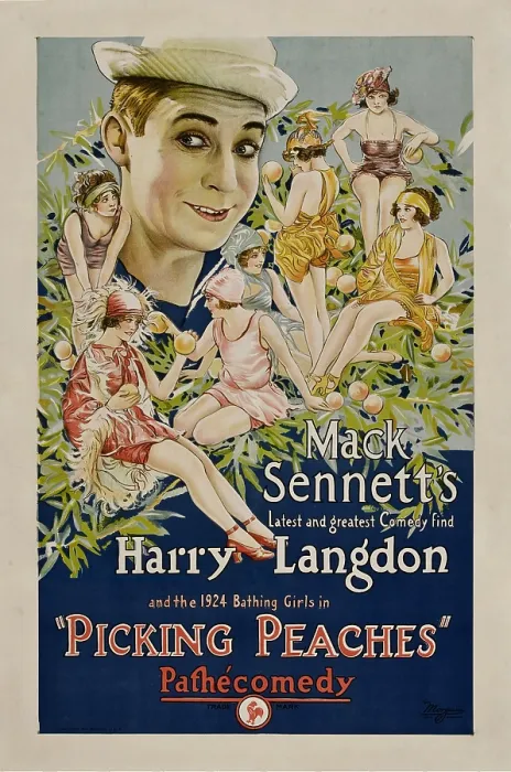 Framed Print : PICKING PEACHES, Harry Langdon with the 1924 Bathing Girls, 1924 Framed Print : PICKING PEACHES, Harry Langdon with the 1924 Bathing Girls, 1924