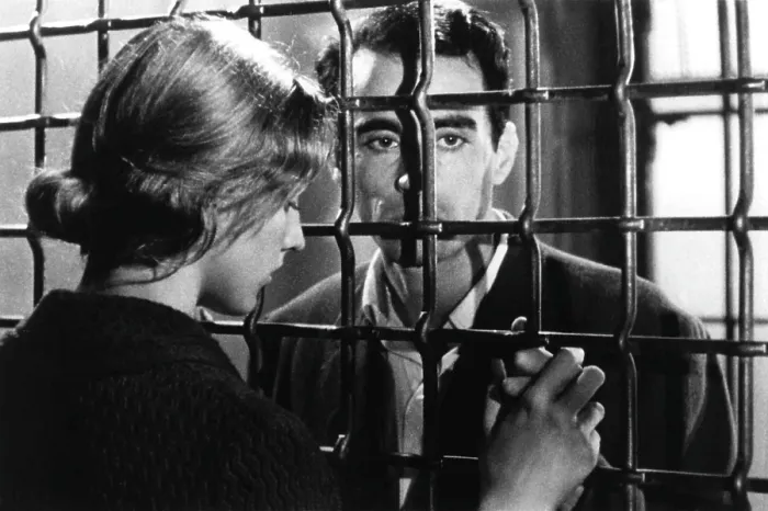 Framed Print : PICKPOCKET, from left: Marika Green, Martin LaSalle, 1959