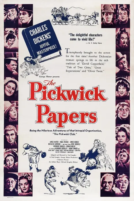 Framed Print : THE PICKWICK PAPERS, US poster art, 1952