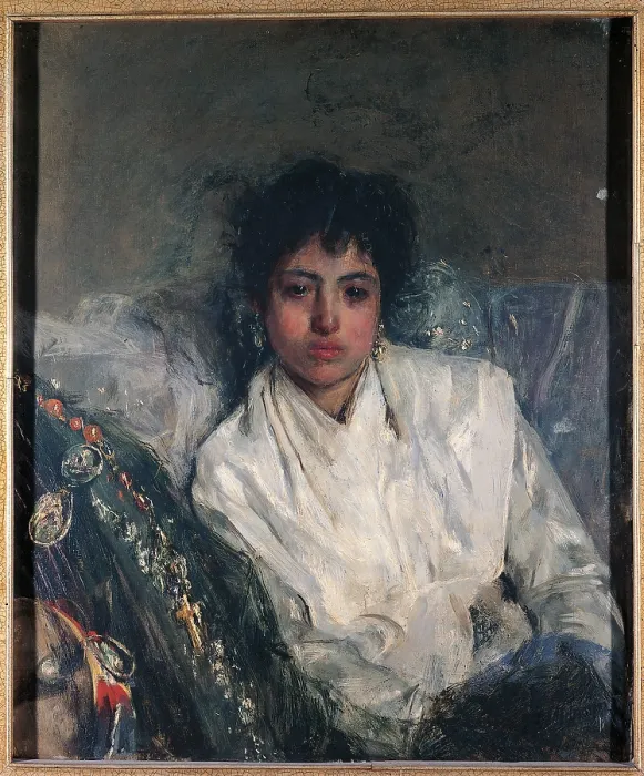 Framed Print : Back from Piedigrotta, by Antonio Mancini, 19th Century, oil on canvas, - Italy, Campania, Naples, Capodimonte National Museum and Galleries. Full view Framed Print : Back from Piedigrotta, by Antonio Mancini, 19th Century, oil on canvas, - Italy, Campania, Naples, Capodimonte National Museum and Galleries. Full view