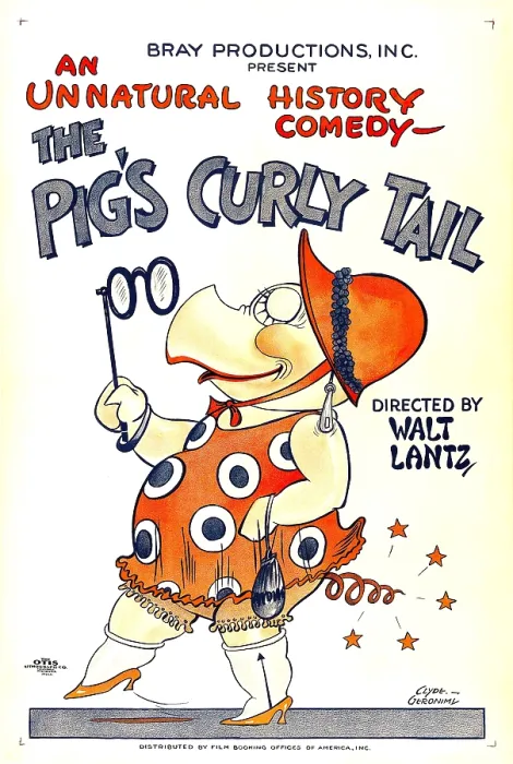 Framed Print : THE PIG'S CURLY TAIL, poster art, 1926 Framed Print : THE PIG'S CURLY TAIL, poster art, 1926