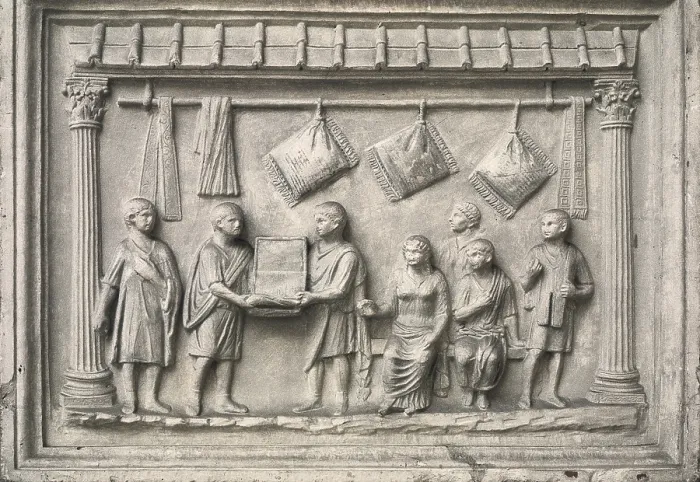 Framed Print : Pillow seller. Augustus reign (1st c.BF- 1st c.). Roman art. Early Empire. Relief. ITALY. Florence. Galleria degli Uffizi (Uffizi Gallery) Framed Print : Pillow seller. Augustus reign (1st c.BF- 1st c.). Roman art. Early Empire. Relief. ITALY. Florence. Galleria degli Uffizi (Uffizi Gallery)