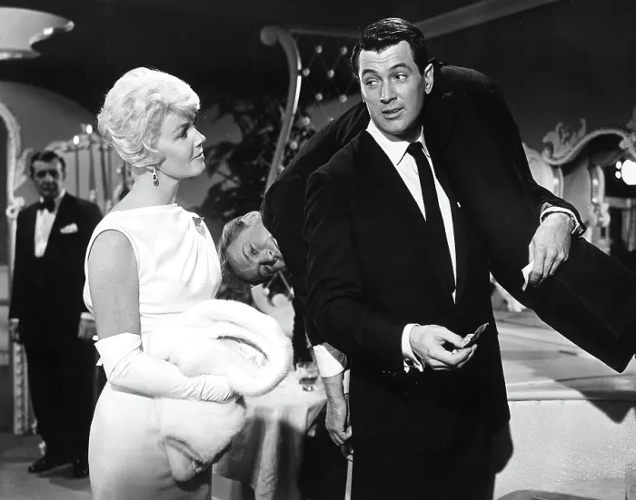 Framed Print : PILLOW TALK, Doris Day, Nick Adams, Rock Hudson, 1959
