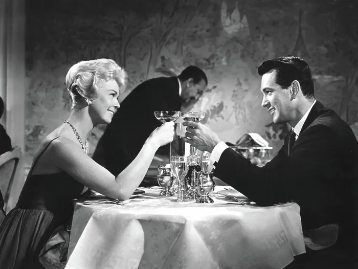 Framed Print : PILLOW TALK, Doris Day, Rock Hudson, 1959