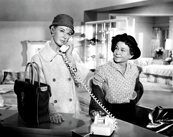 Framed Print : PILLOW TALK, Doris Day, Thelma Ritter, 1959