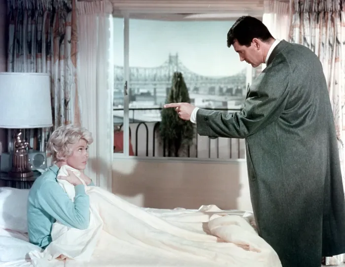 Framed Print : PILLOW TALK, from left, Doris Day, Rock Hudson, 1959. Universal  / Courtesy Everett Collection