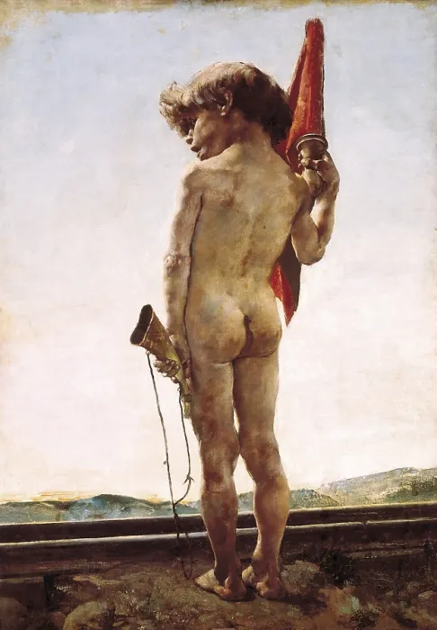 Framed Print : PINAZO CAMARLENCH, Ignacio (1849-1916). The Signalman. 1877. Oil on canvas. SPAIN. Valencia. San Pio V Fine Arts Museum
