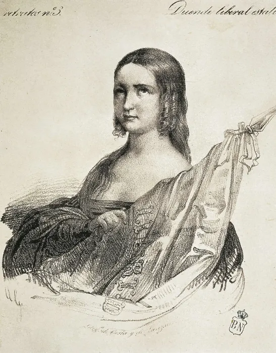 Framed Print : PINEDA, Mariana (1804-1831). Litography. SPAIN. Madrid. National Library. AISA / Everett Collection**US SALES ONLY**