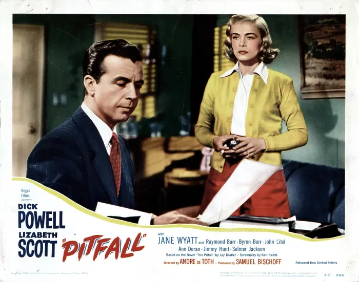 Framed Print : PITFALL, Dick Powell, lizabeth Scott, 1948 Framed Print : PITFALL, Dick Powell, lizabeth Scott, 1948