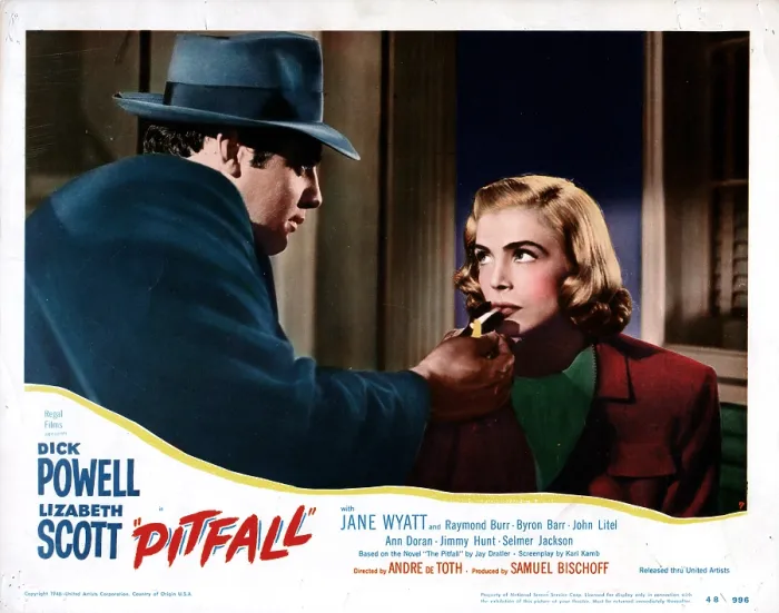 Framed Print : PITFALL, Lizabeth Scott, Raymond Burr, 1948 Framed Print : PITFALL, Lizabeth Scott, Raymond Burr, 1948