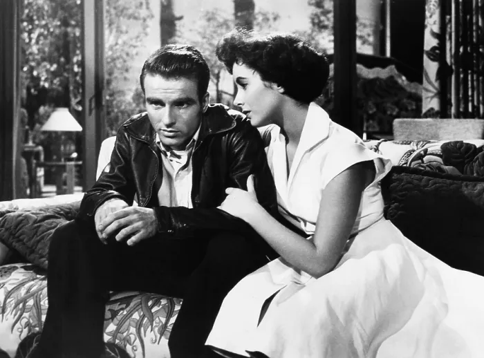 Framed Print : A PLACE IN THE SUN, from left, Montgomery Clift, Elizabeth Taylor, 1951