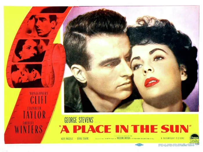 Framed Print : A PLACE IN THE SUN, Montgomery Clift, Elizabeth Taylor, 1951